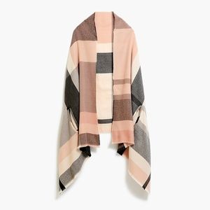 J.CREW Plaid cape-scarf